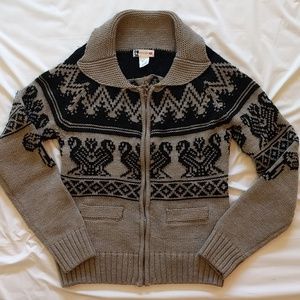 Wool Blend Zip up sweater